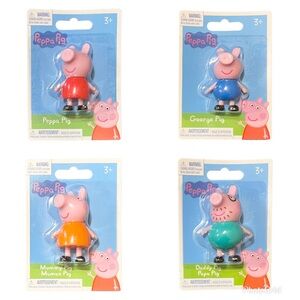 Peppa Pig Mini Figures Toys New Lot Of 4